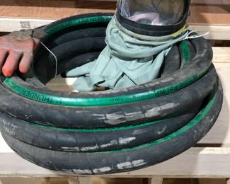 Sandblasting hose - hard hat mask, gloves
