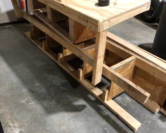 FREE - Carpentry made shelving for construction trailer