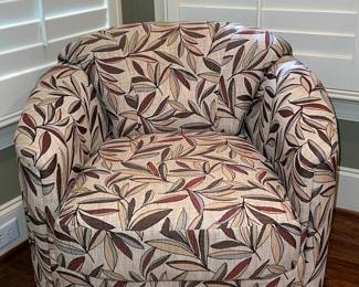 Swivel glider contemporary armchair by England (pair)