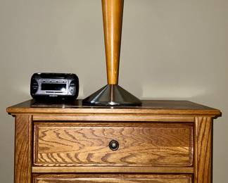 Stanley night stand; lamp; digital clock