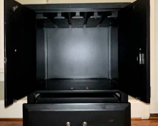 Interior view of cabinet