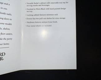 Information on Howard Miller cabinet