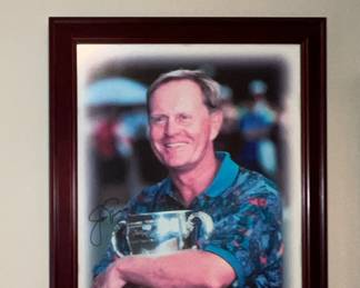 Autographed picture of Jack Nicklaus, The Golden Bear