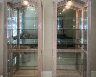 Vintage Curio cabinets