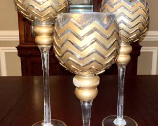 Trio of candle holders