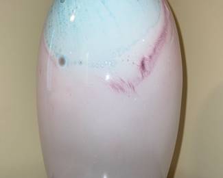 Hand blown glass vase