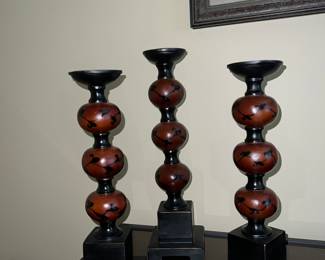 Trio of candle holders