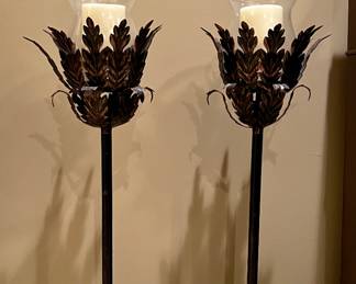 Floor torchiere candle stands