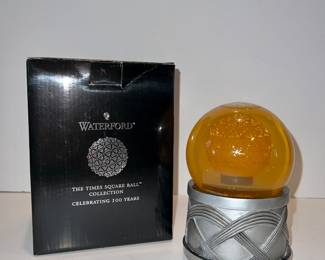 Waterford Time Square Courage snow globe