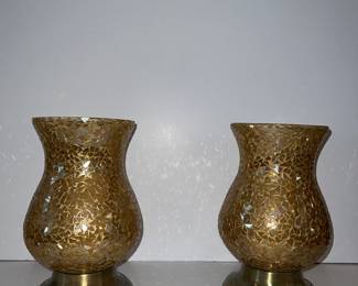 Portofino Home mosaic candle holders