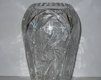 Czech crystal vase