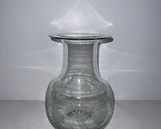 Etched vase
