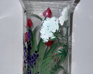 Hand painted vase