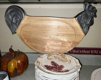 Rooster cutting board