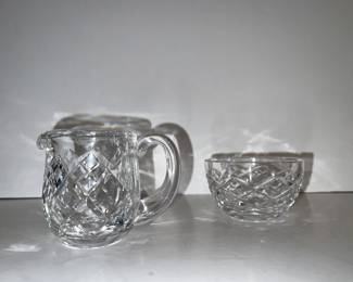 Waterford creamer & sugar