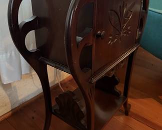 **PRE-SALE**                                                                                    
Hand Carved Cigar Box/Lamp Stand with Storage     26" Tall, 19" Long, 10" Wide