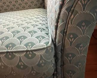 Beautiful Re-Upholstered Solid Wood Frame 1940s Sofa