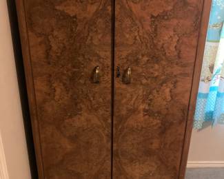 Burl armoire. Goes with dresser.