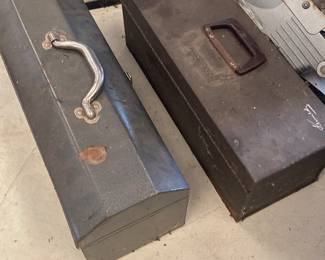 Two of about six toolboxes