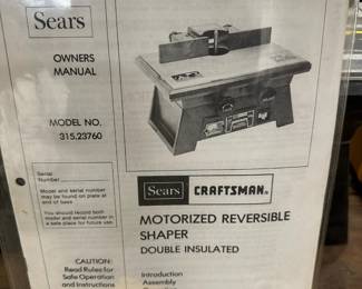 Craftsman Reversible Shaper 