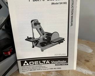 DELTA 1" Belt / 8" Disc Sander (SA180)