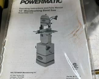 POWERMATIC 14" Woodworking Band Saw (PWBS-14CS) with 6" Riser