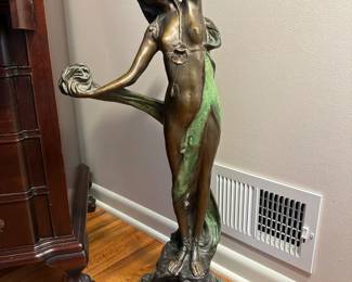 1930's Art Nouveau Nude Bronze by VITTORIO CARADOSSI