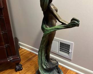 1930's Art Nouveau Nude Bronze by VITTORIO CARADOSSI
