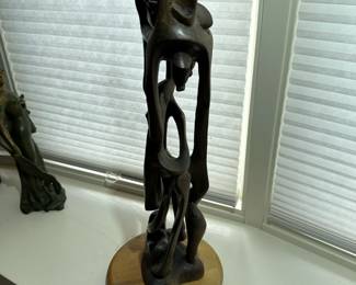 Hand Carved African Figural Statue