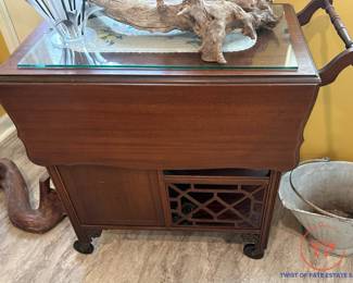 Antique Wood Tea Cart