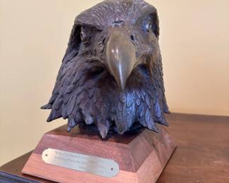 Limited Edition "Lindbergh" Eagle Head by WILLIAM H TURNER (80/1000)