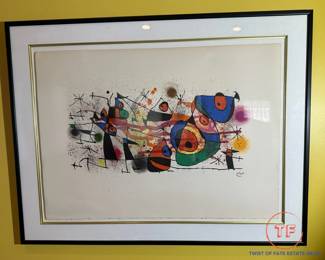 JOAN MIRO "Ceramiques" Signed in Plate Lithograph