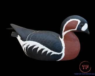 Original Hand Carved Red-Breasted Goose by PAUL A. JOHNSGARD