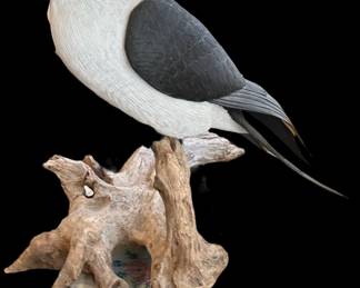 Original Hand Carved Swallow-Tailed Kite by PAUL A. JOHNSGARD
