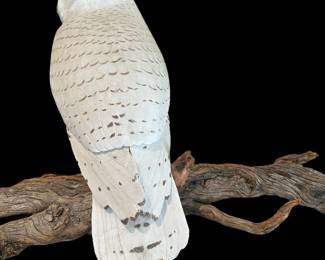 Original Hand Carved Snowy Owl by PAUL A. JOHNSGARD