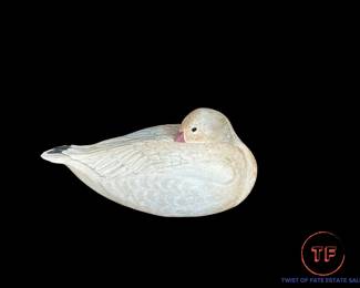Original Hand Carved Snow Goose by PAUL A. JOHNSGARD
