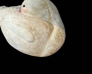 Original Hand Carved Snow Goose by PAUL A. JOHNSGARD