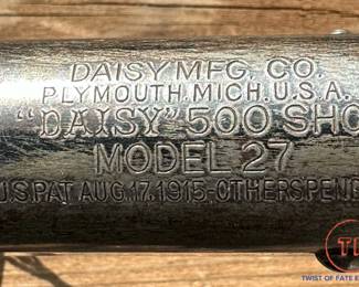 Daisy Model 27 Lever Action 500 Shot BB Gun (1916-1917)
