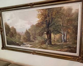 Oil on canvas landscape