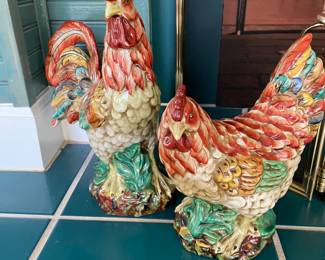 Large rooster & hen