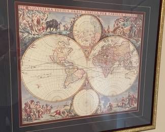 Framed map