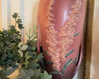 Roseville floor vase