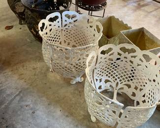 Cast iron planters