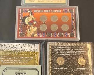Buffalo Nickels And 20th Century Nickel Coin Collection Sets