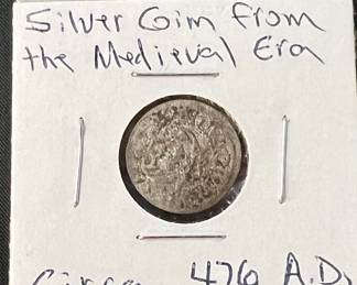 Medieval Era Silver Gim 476 AD