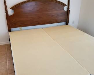 Basset King Headboard Frame and 2 Twin Box Springs