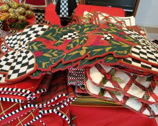 More MKC  Beaded, stockings, table runners, placemats and more...