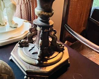 A lovely bronze Oscar Bach base. 