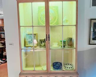 A fine tall cabinet. 