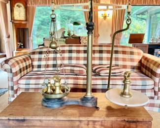 W & T Avery Ltd., Antique English Balance Beam Scale.